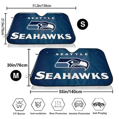 Seattle Seahawks 2 Print Car windshield sunshades suitable for front Car windshield sunshades