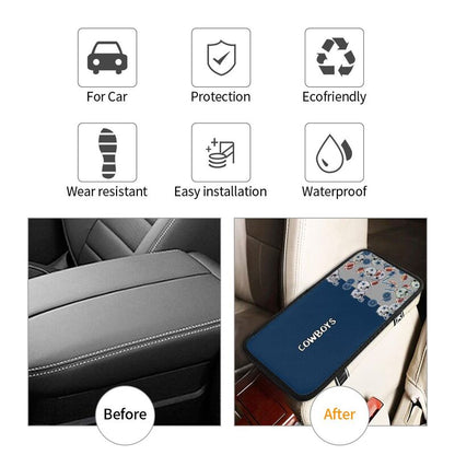Dallas Cowboys print Car center console armrest pad car armrest protective cover