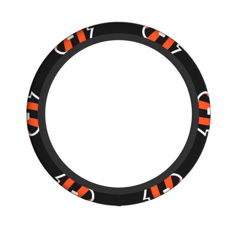 Cincinnati Bengals 5 Printed breathable elastic steering wheel anti slip cover