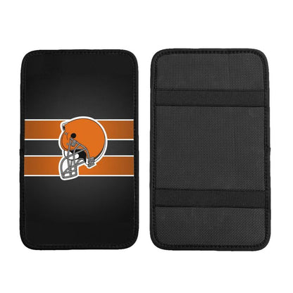 Car armrest box pad Cleveland Browns 1 Printed center armrest box pad protective pad
