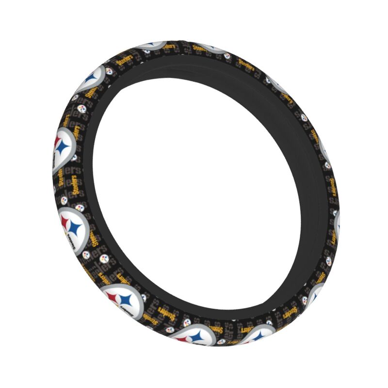 Pittsburgh Steelers Printed elastic steering wheel cover breathable protective cover