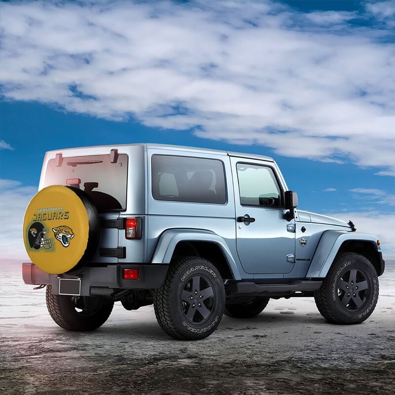Jacksonville Jaguars Print car tire protection cover car spare tire dust protection covers
