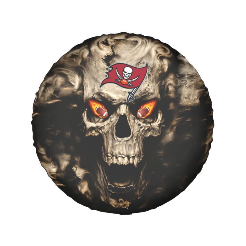 Tampa Bay Buccaneers print Skull print car tire cover tire dust cover