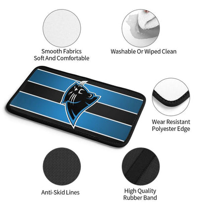 Carolina Panthers Printed car center armrest box pad anti slip pad