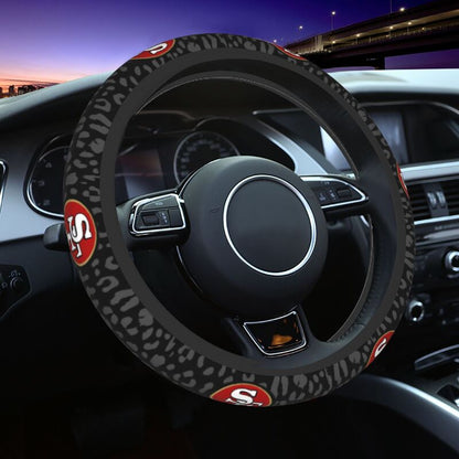 San Francisco 49ers Printed elastic steering wheel cover car anti-skid cover