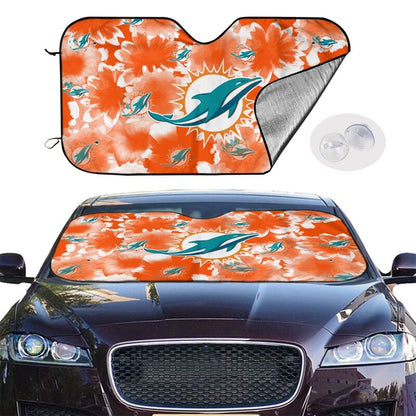 Miami Dolphins Printed multi size car front windshield sunshade car windshield sunshade