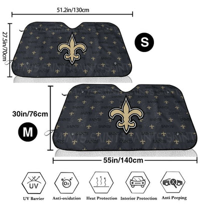 New Orleans Saints Printed is suitable for front Car windshield sunshades Car windshield sunshades
