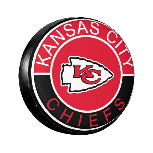 Kansas City Chiefs Printed tire protection cover car spare tire dust protection covers