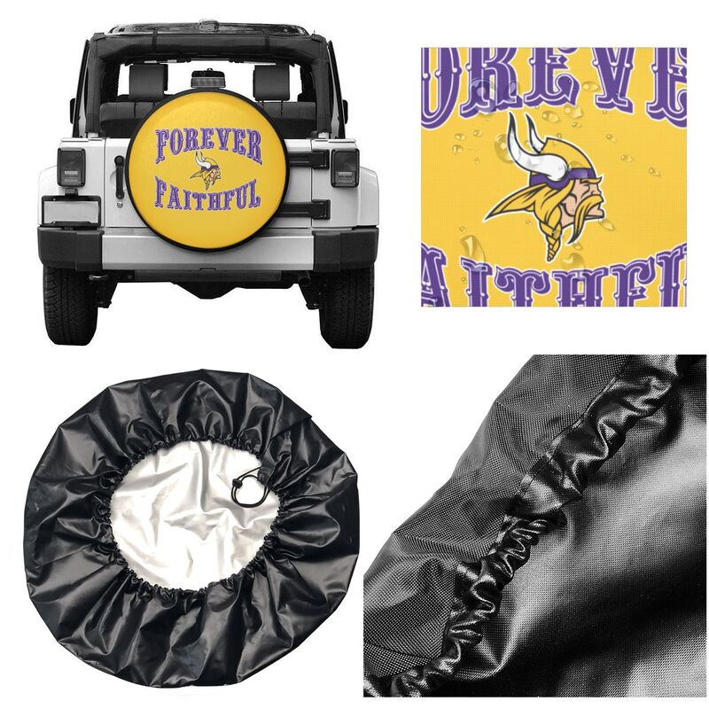 Minnesota Vikings Printing car spare tire dust protection cover tire protection cover