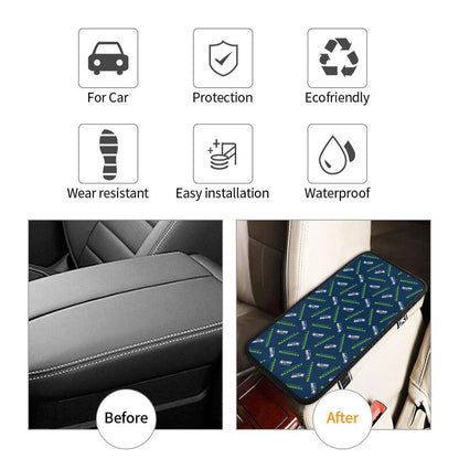 Seattle Seahawks  Printed armrest protective cover car armrest box cushion