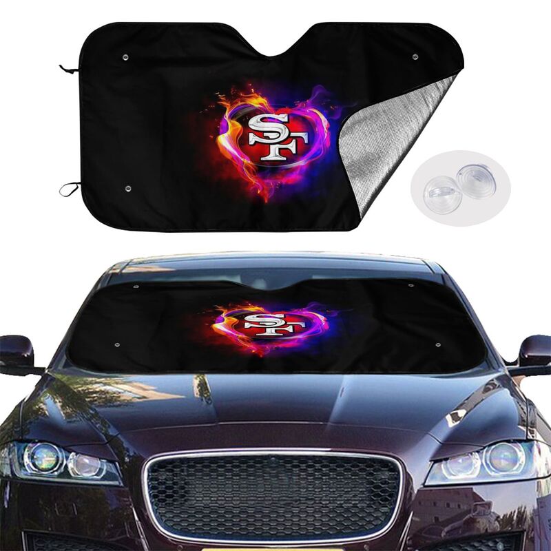 San Francisco 49ers Printing Car windshield sunshades is suitable front windshield sunshades