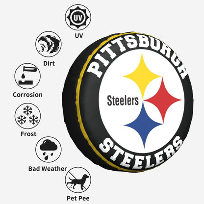 Pittsburgh Steelers Printing car tire covers waterproof and dustproof protective covers