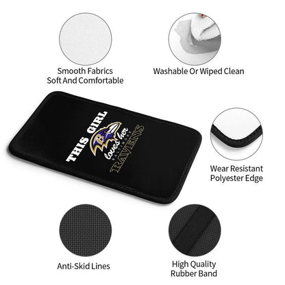 Baltimore Ravens Printing car center console pad car armrest protective cover