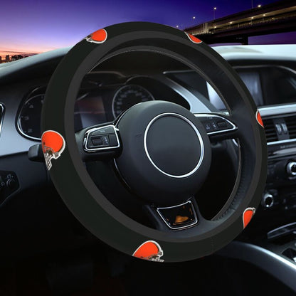 Cleveland Browns Printed breathable elastic steering wheel cover anti slip cover
