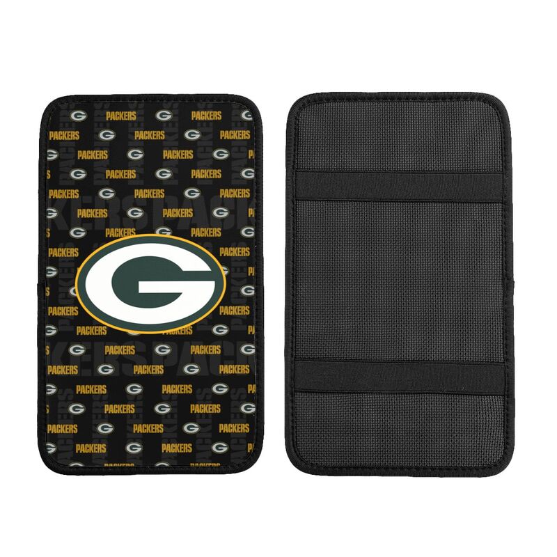 Green Bay Packers printed Car handrail cushion Personalized car armrest cover