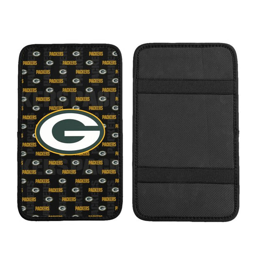 Green Bay Packers printed Car handrail cushion Personalized car armrest cover
