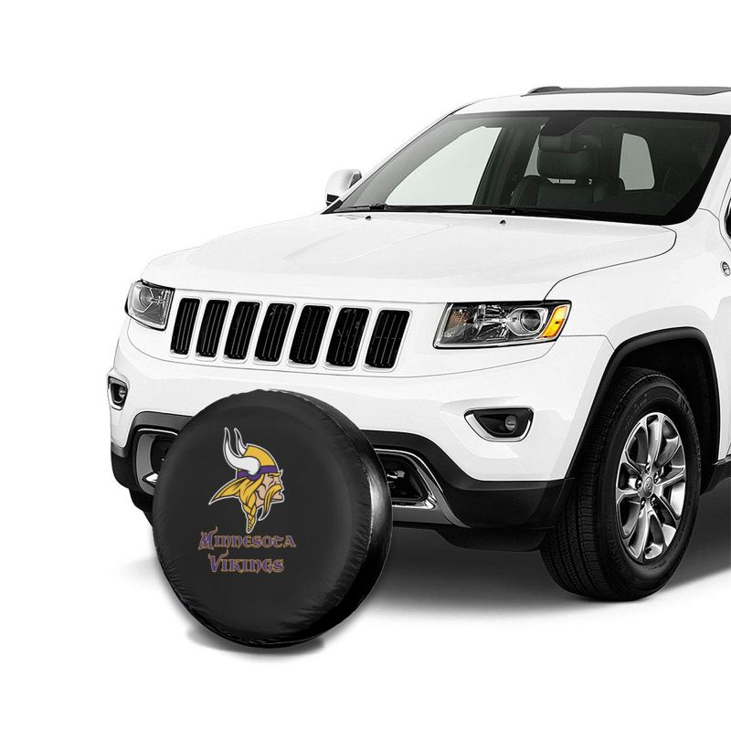 Minnesota Vikings 4 Car tire protective cover waterproof and dustproof tire cover