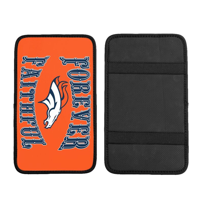Denver Broncos Print car armrest box cover armrest protective cover