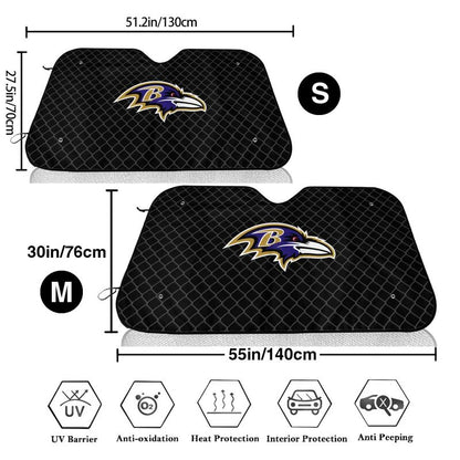 Baltimore Ravens Print Car windshield sunshades is suitable front Car windshield sunshades