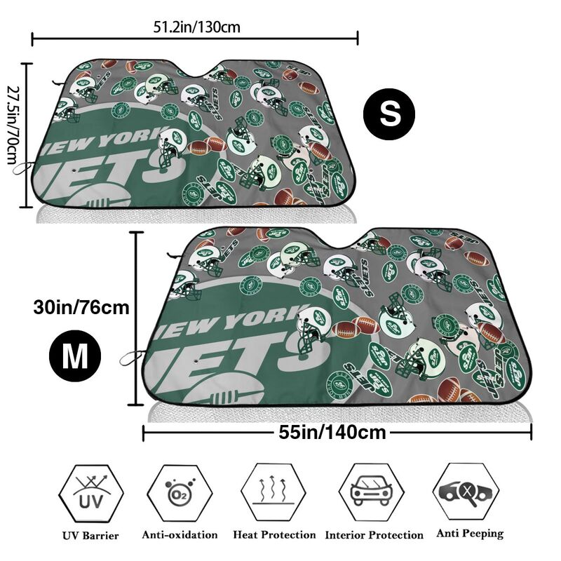 New York Jets Print multiple sizes car windshield sunshade panel car windshield sunshade cover