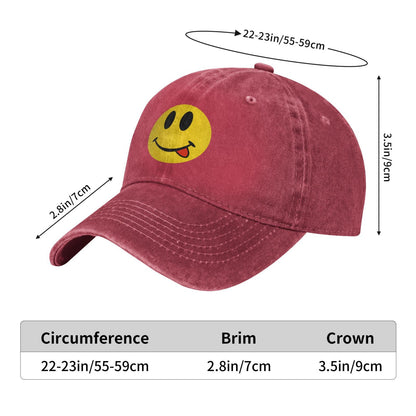 Smile Face Emoji Printed unisex baseball cap adjustable cap outdoor sun hats trucker hat