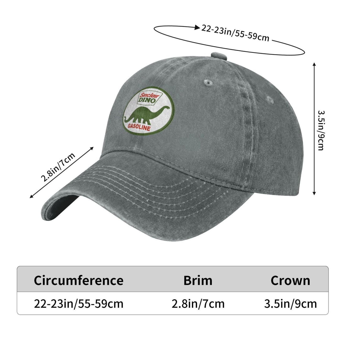 Sinclair Dino Printed unisex baseball cap adjustable cap outdoor sun hats trucker hat