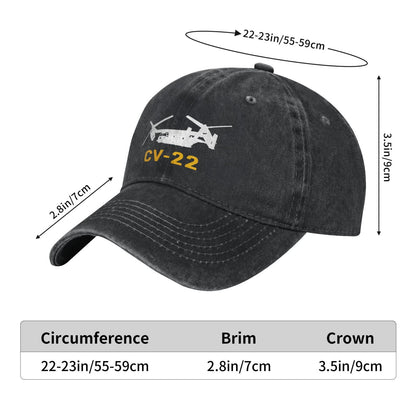 CV-22 Printing unisex baseball cap adjustable hats Outdoor leisure hat veteran gift