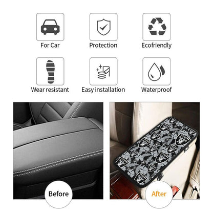 Las Vegas Raiders printing Center console armrest pad car armrest protective cover car