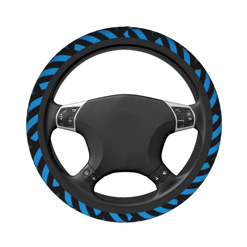Carolina Panthers 2 Printed breathable elastic steering wheel protective cover