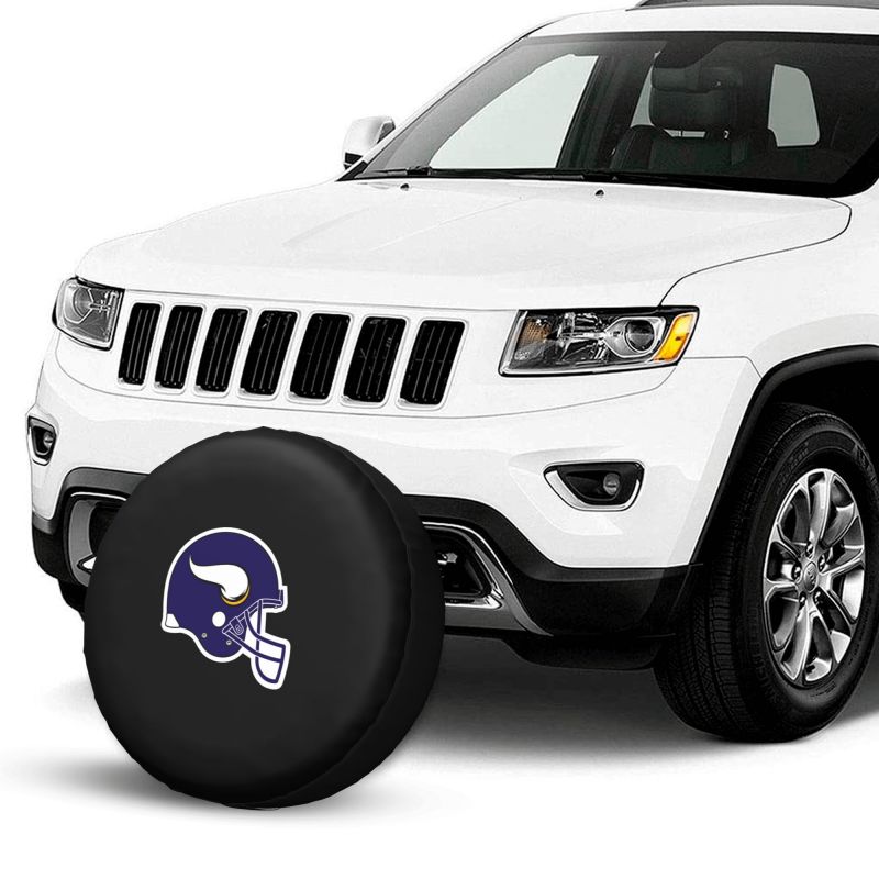 Minnesota Vikings 3 Car tire protective cover waterproof and dustproof tire cover