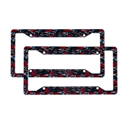 New England Patriots Print Car license plate frame four hole license plate holder (one pair)