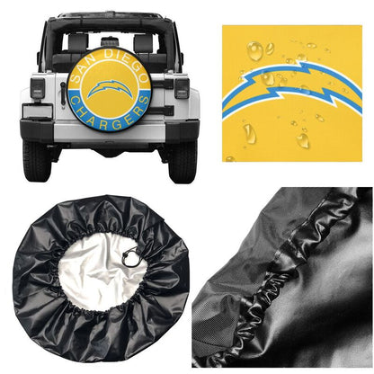 San Diego Chargers Printed tire protection cover car spare tire dust protection covers