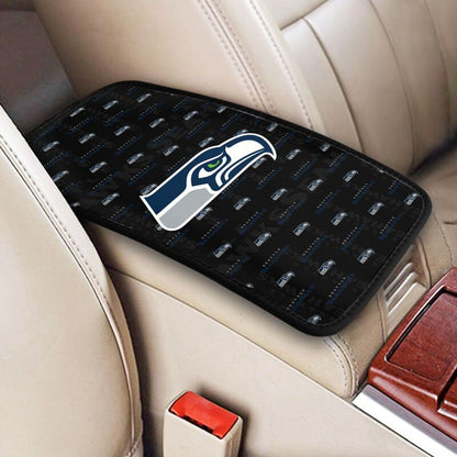 Seattle Seahawks printed Car handrail cushion Personalized car armrest cover