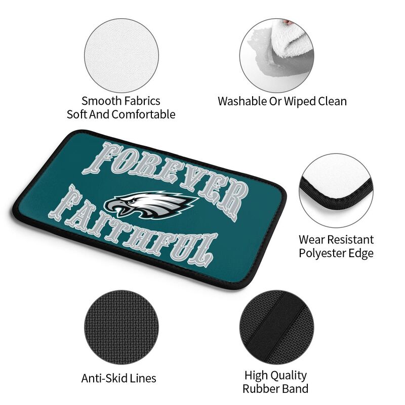 Philadelphia Eagles Print car armrest box cover armrest protective cover