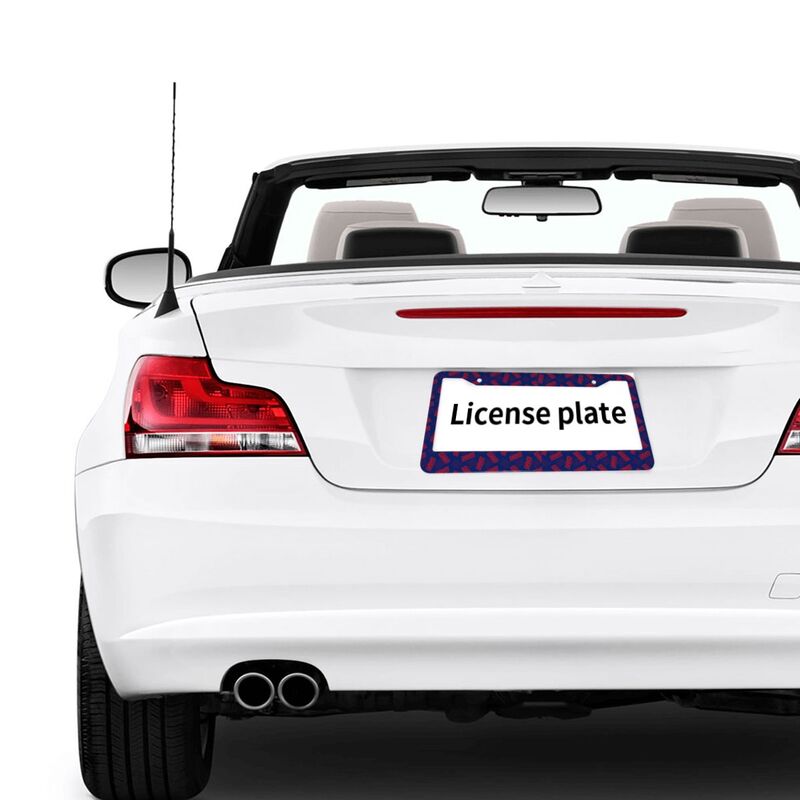 New York Giants Print front rear license plate holder circular hole license plate holder (one pair)