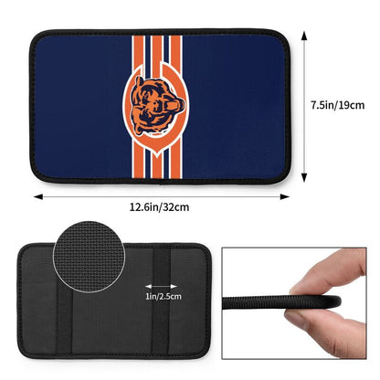 Car armrest box pad Chicago Bears 4 Printed central armrest box cushion protective pad