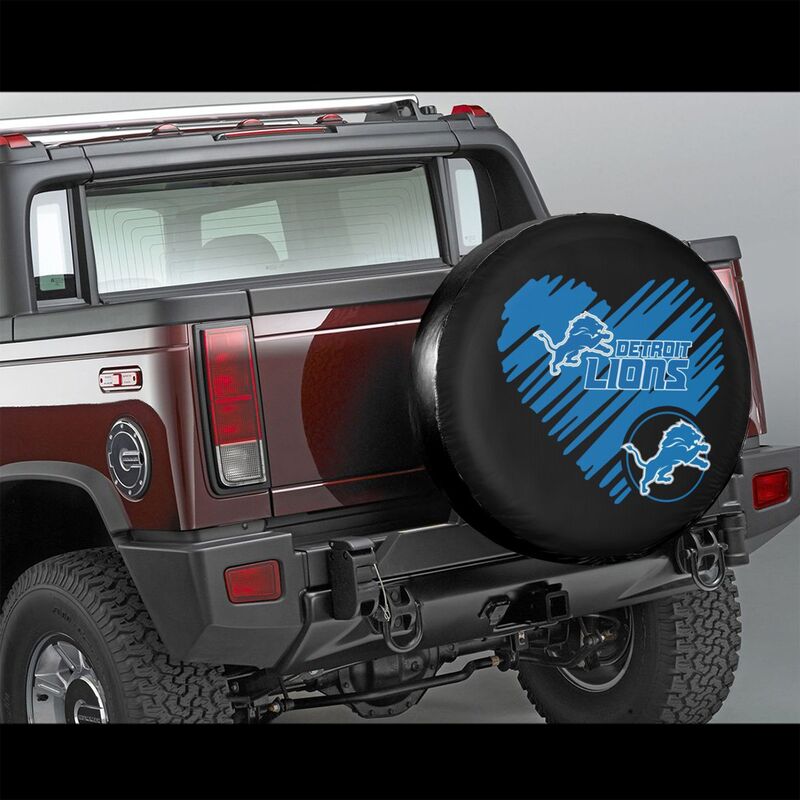 Detroit Lions Printed car spare tire dust protection cover tire protection cover