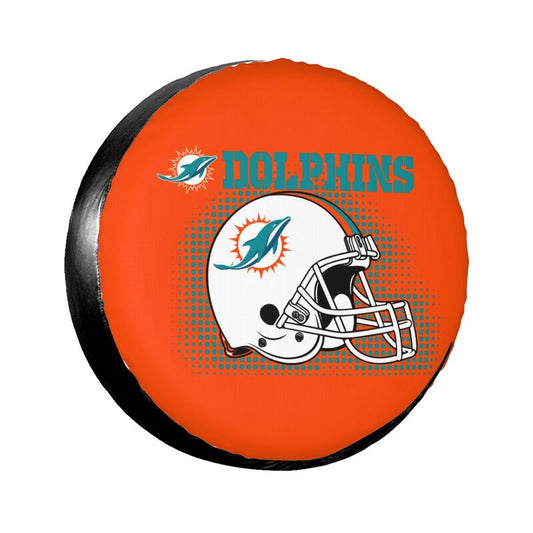 Miami Dolphins Printed tire protection cover car sun protection tire protection cover