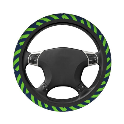 Seattle Seahawks Printed elastic steering wheel cover car steering wheel protective cover