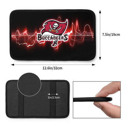 Car armrest box pad Tampa Bay Buccaneers 5 Printed center armrest box pad protective pad