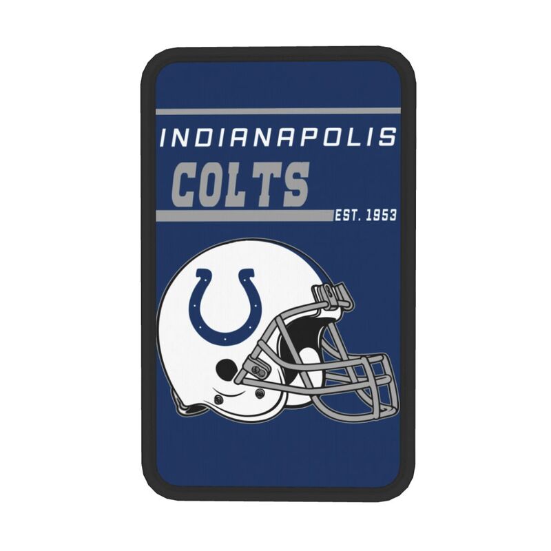 Indianapolis Colts Print car armrest box cushion armrest protective cover
