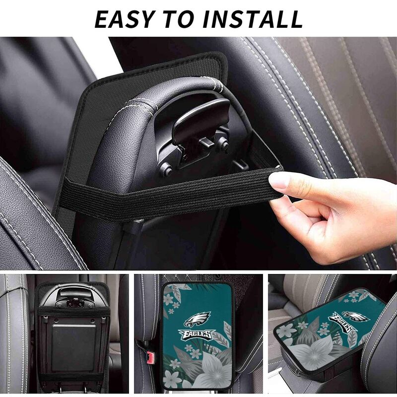 Philadelphia Eagles Car armrest box protective cover car center console armrest pad
