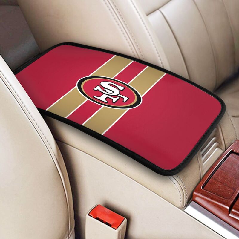 Car armrest box pad San Francisco 49ers 6 Printed central armrest box cushion protective pad