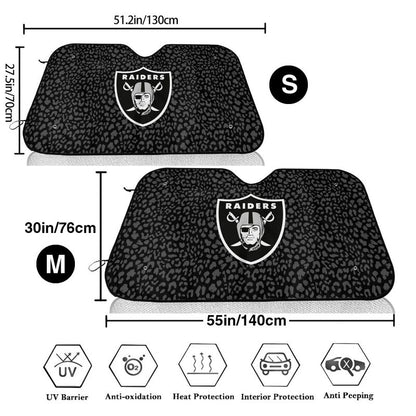 Las Vegas Raiders Printed Car windshield sunshades is suitable front Car windshield sunshades