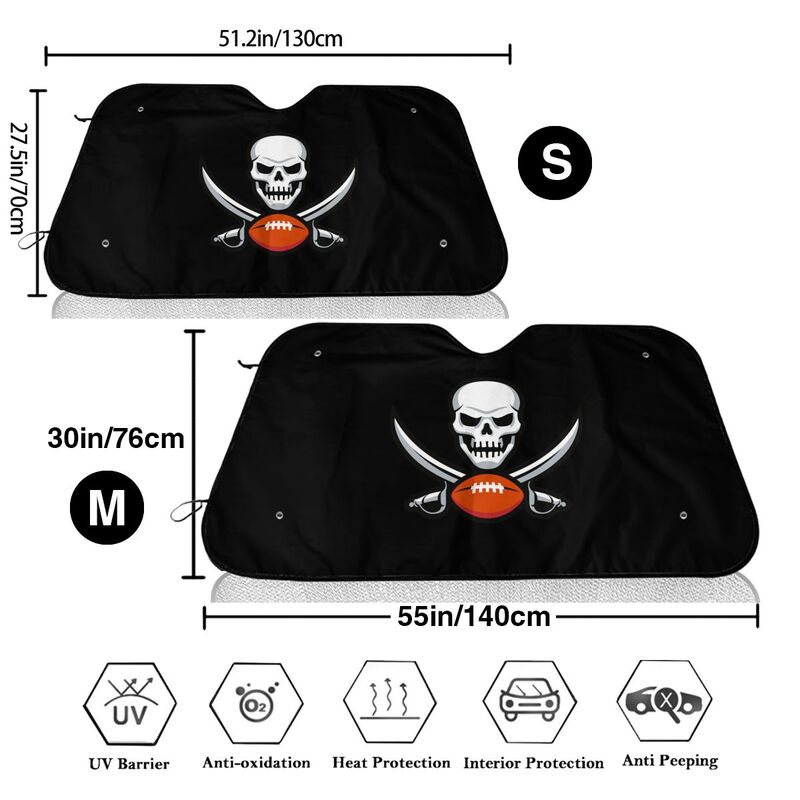 Tampa Bay Buccaneers 6 Print suitable for front Car windshield sunshades Car windshield sunshades