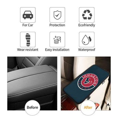 Houston Texans print car armrest protective cover Car center console armrest pad