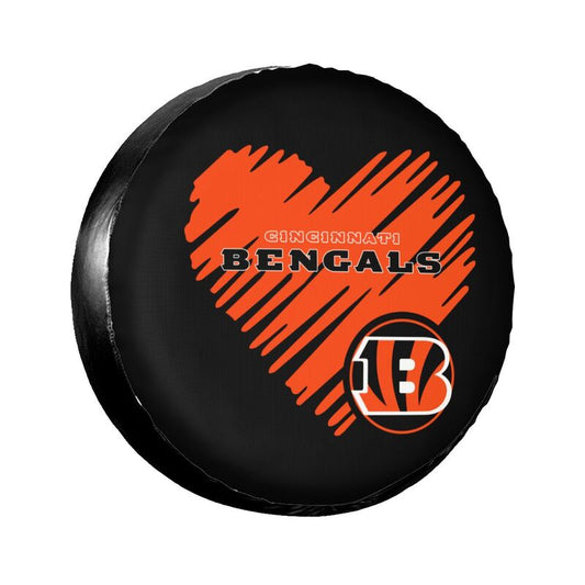 Cincinnati Bengals Printed car spare tire dust protection cover tire protection cover