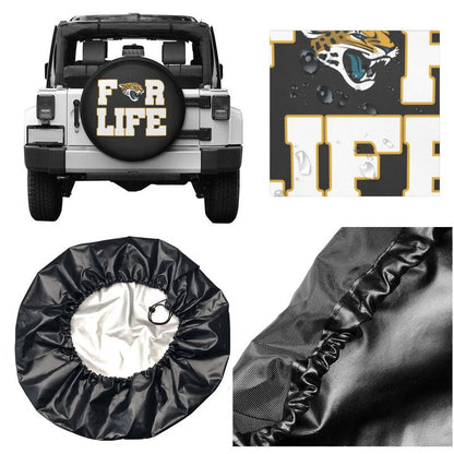 Jacksonville Jaguars Printing tire protection cover car spare tire dust protection cover
