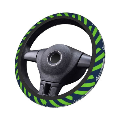 Seattle Seahawks Printed elastic steering wheel cover car steering wheel protective cover