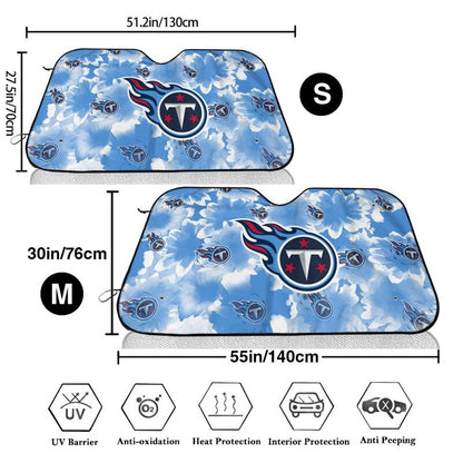 Tennessee Titans Printed multi size car front windshield sunshade car windshield sunshade